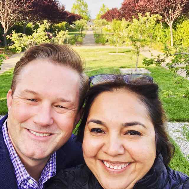 Saloni and Stephen smiling